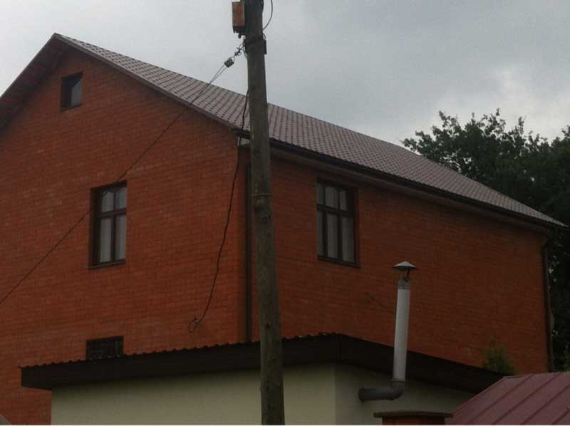 Реконструкция кровли в деревне Ликино