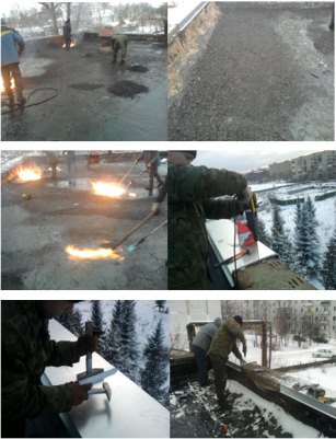 ремонт кровли зимой