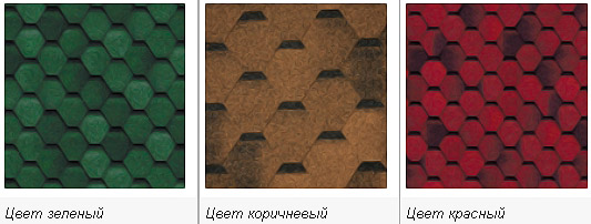 гибкая черепица Tilercat Прима, цвета