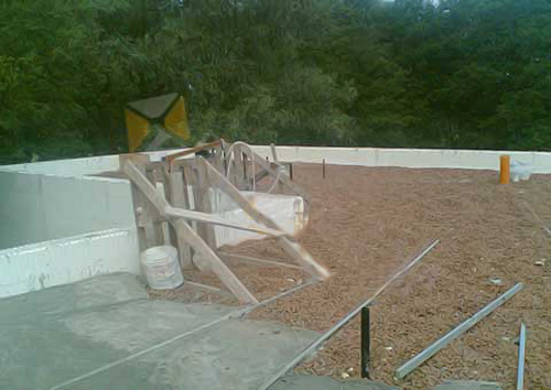 raразуклонка кровли с керамзитом