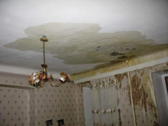 протечки кровли